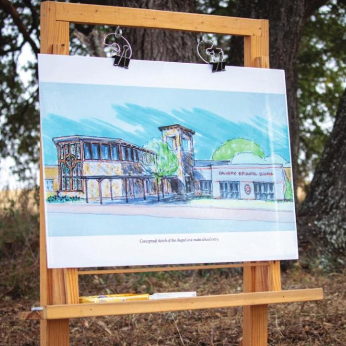 The new Calvary Episcopal School of Bastrop will be located three miles south of Bastrop off Hwy. 304.
