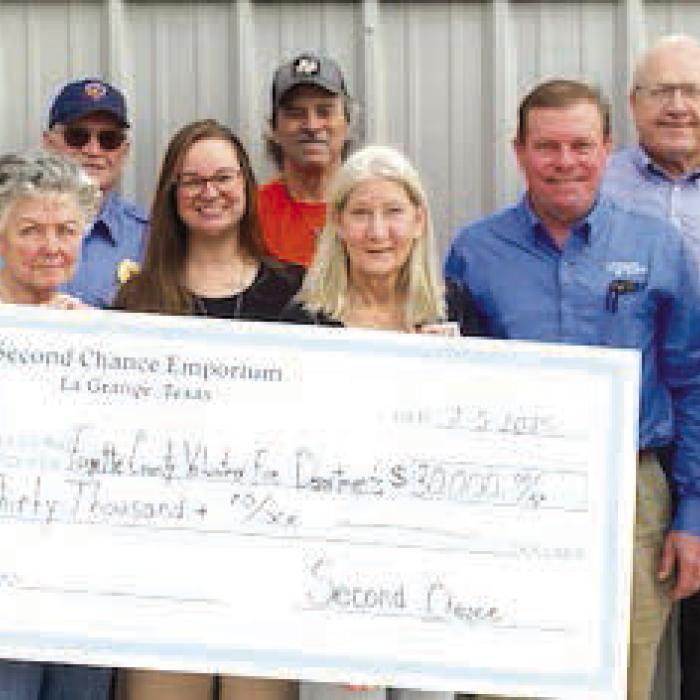 Second Chance Donates to Fire Departments