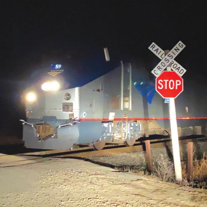 Amtrak Passenger Train Rolls Through La Grange, West Point & Muldoon