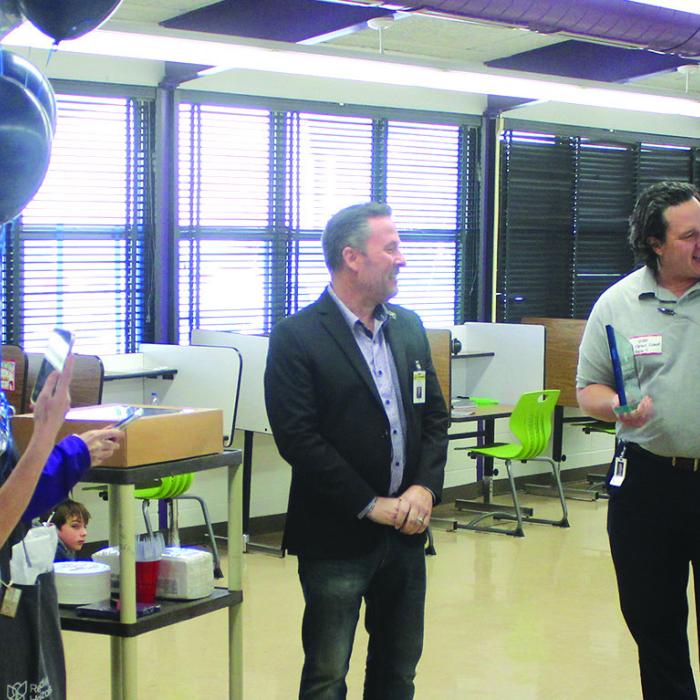 Gilbreath Surprised With Regional Teacher of the Month Award