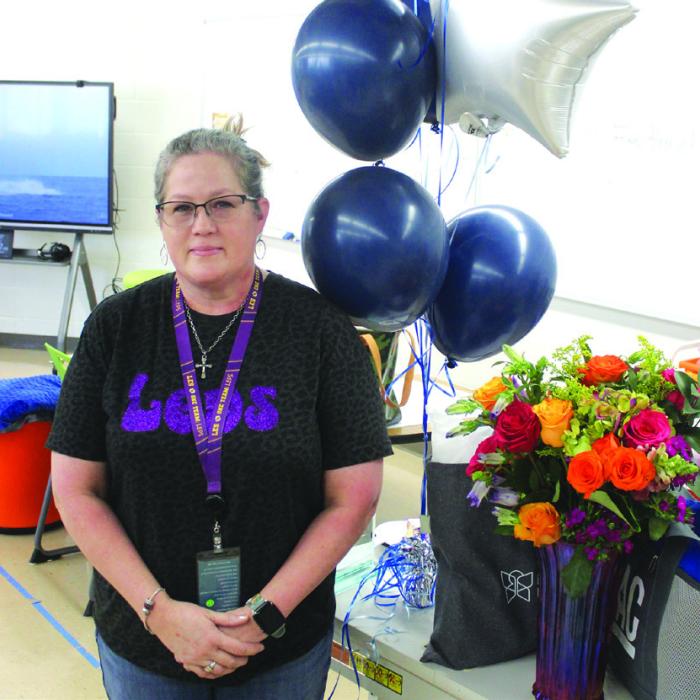 Gilbreath Surprised With Regional Teacher of the Month Award