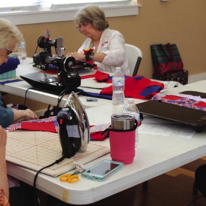 CVQG Holds Quilts of Valor Workshop