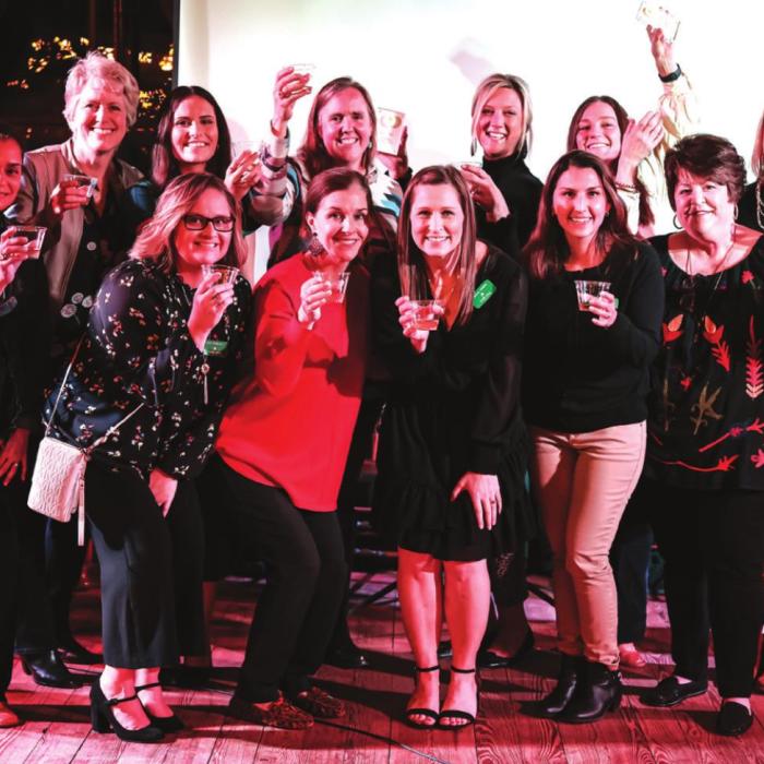 Some of the attendees at this year’s Turtle Wing Toast.