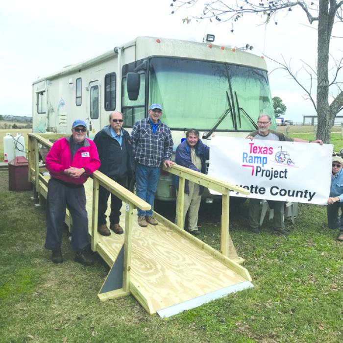 On Jan. 2, Fayette County Texas Ramp Project volunteers built this 16 ft. ramp on Texas 237 in Warrenton.