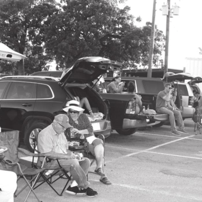 Big Crowd Shows Up for First Drive-in Movie Night