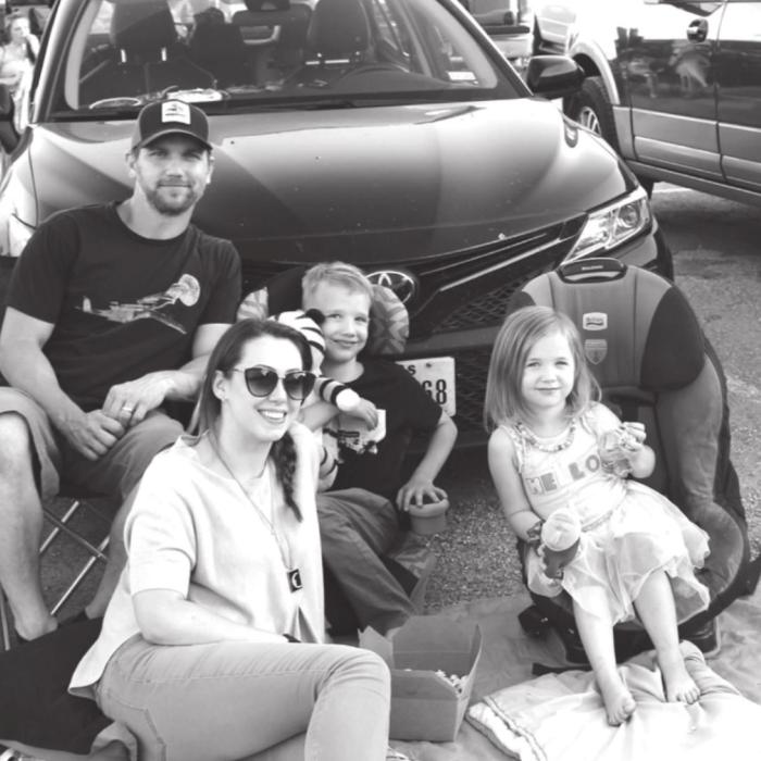 Big Crowd Shows Up for First Drive-in Movie Night