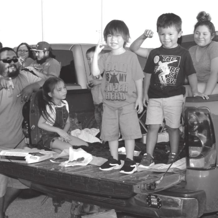 Big Crowd Shows Up for First Drive-in Movie Night