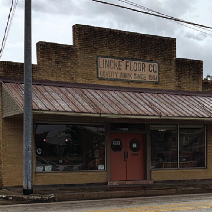 The sign above the Lincke Floor Co. building on 146 N. Jefferson St. in La Grange says “Quality Work Since 1951.” Photo by Meadow Taylor-Marklin