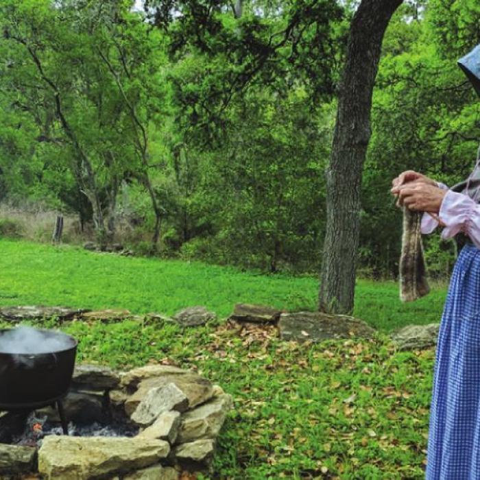 Living history demonstrations will be part of Saturday’s event on the bluff.