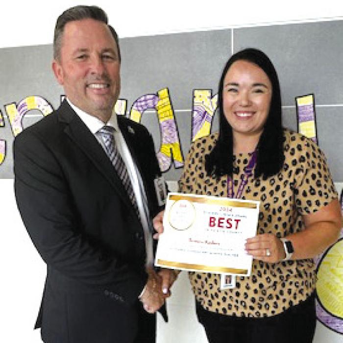 Brittni Keilers was named the best La Grange Elementary School Teacher.