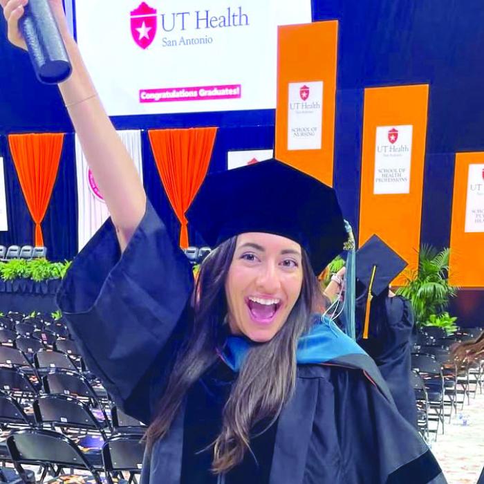 Abby Steinhauser-San Miguel graduated May 17, 2025, from UT Health Science Center at San Antonio with a Doctor of Occupational Therapy. Abby is a 2016 La Grange High School graduate and will reside/work in the Georgetown area.