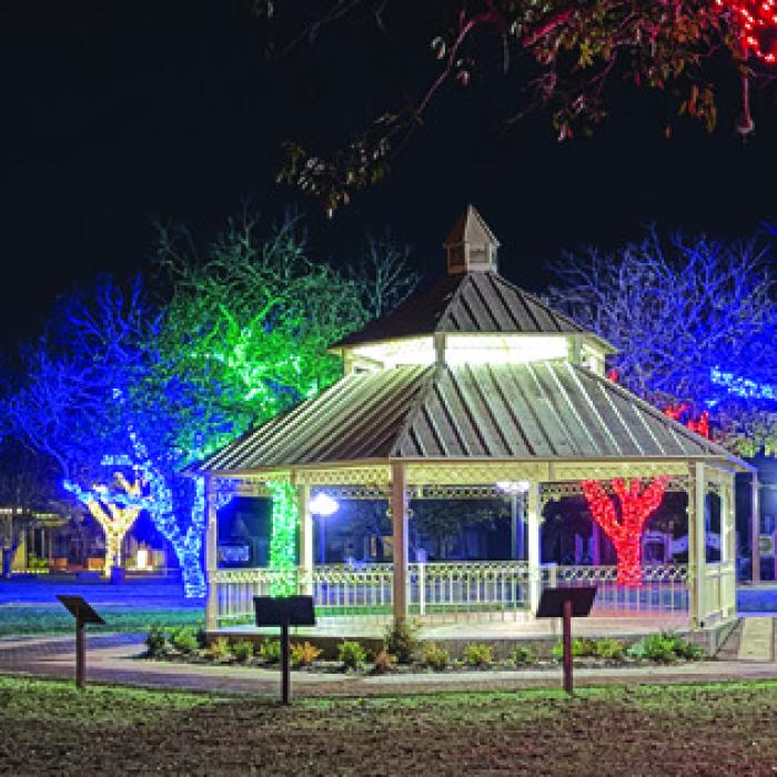 For the second year in a row, La Grange city workers have transformed the public library park into a holiday lighted wonderland.