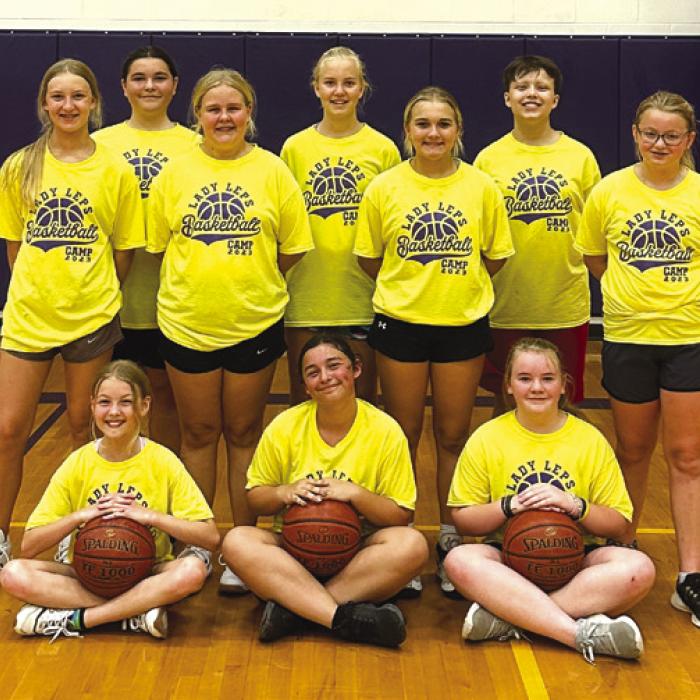 Pictured front from left: Charlotte Scarborough, Natalee Lancaster, Presley Lange; middle row: Paige Michalke, Addison Fryer, Zoey Staal, Fallon Wallace, (back) Addison Eichler, Lily Banks and Ellis Crysel.