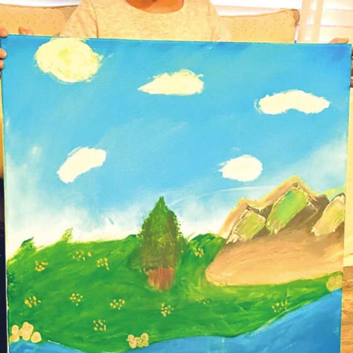 Artwork by contestant Quinn Harper De La Rosa, 8 years old, Hallettsville.