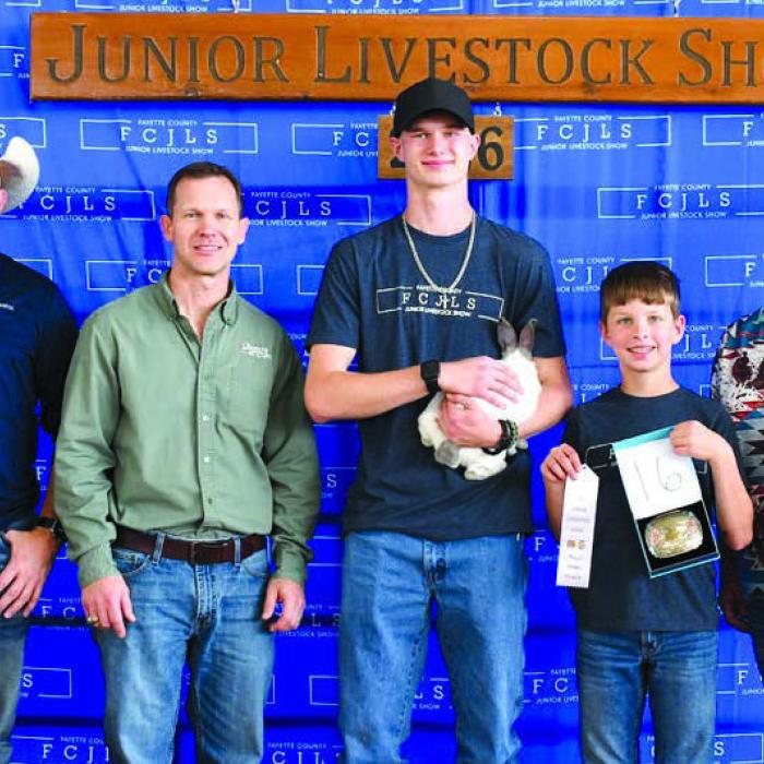 2026 Fayette County Junior Livestock Show Showmanship Winners