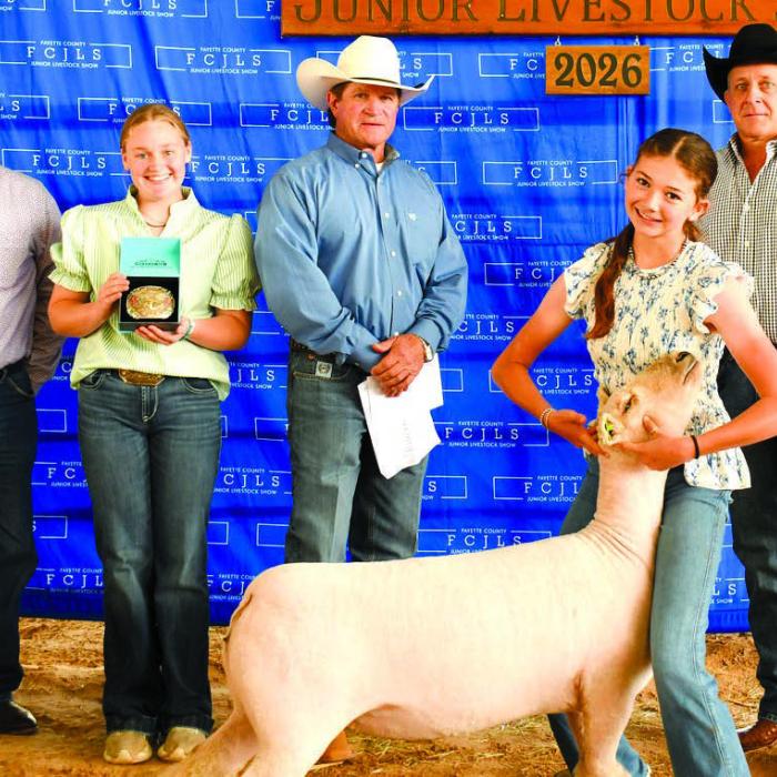2026 Fayette County Junior Livestock Show Showmanship Winners