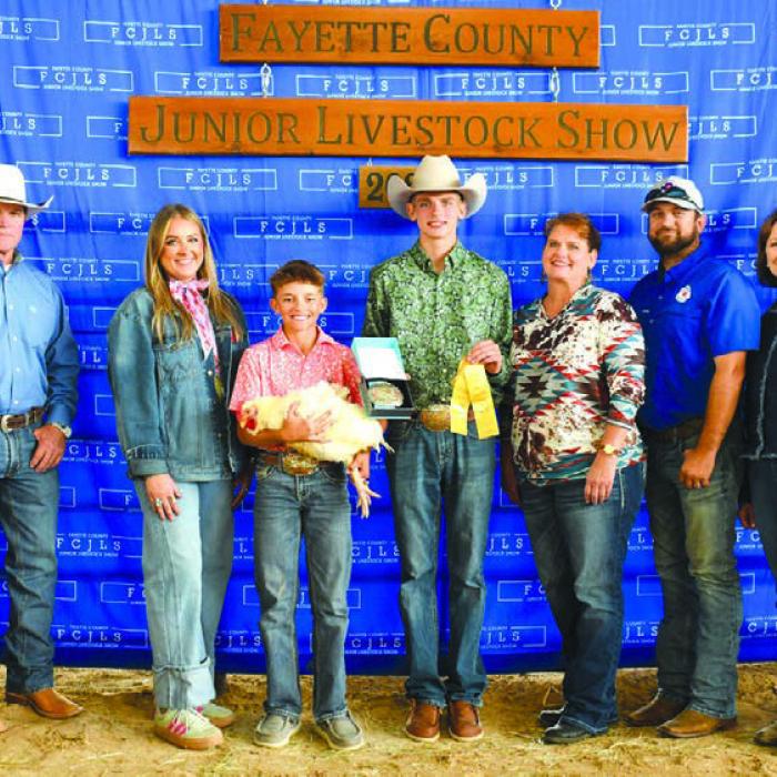 2026 Fayette County Junior Livestock Show Showmanship Winners