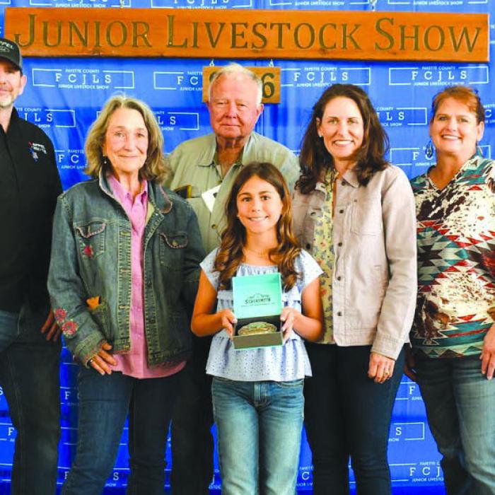 2026 Fayette County Junior Livestock Show Showmanship Winners