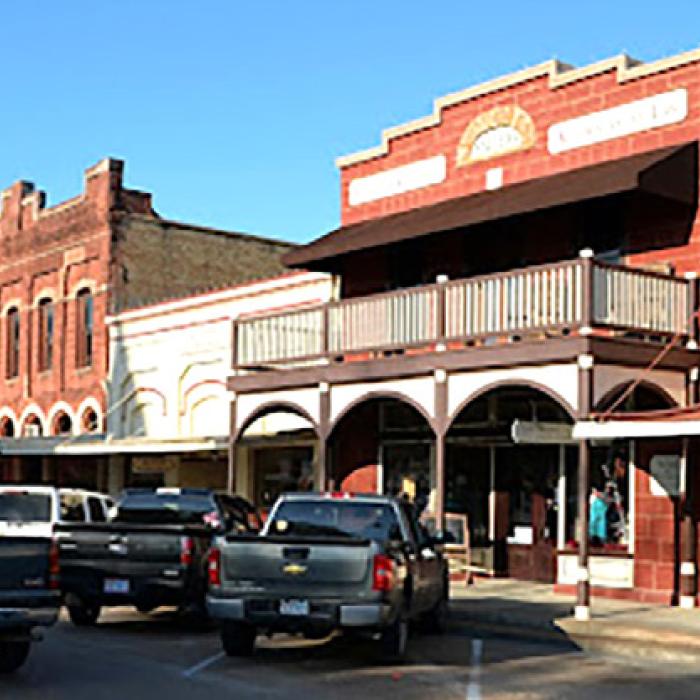 A view of downtown La Grange from Washington Street.