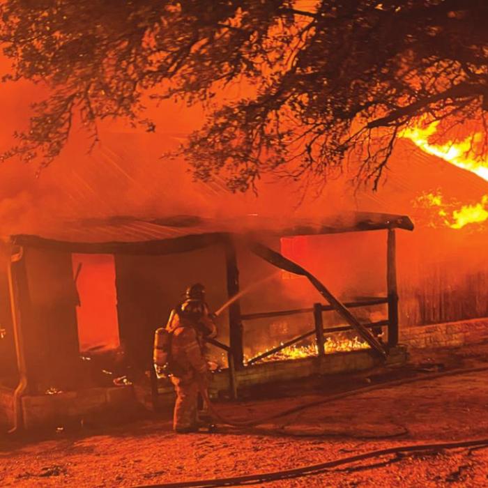 Barbeque Pit Suspected Cause of Fire