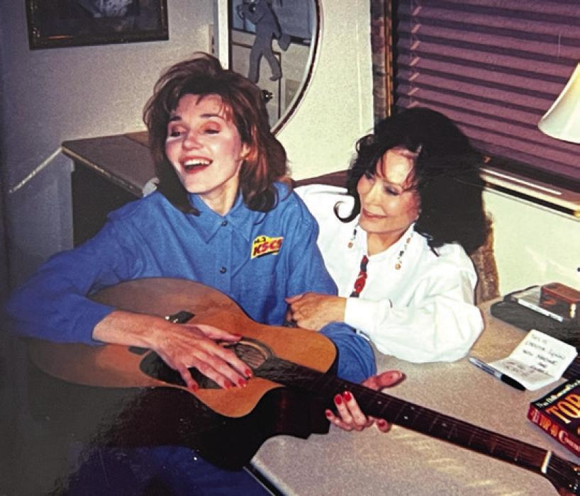Terry Ehler joked around with Loretta Lynn when Ehler interviewed the country star during her broadcast career.