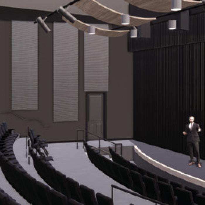With Phase I nearing completion, the fundraising focus has shifted to Phase II, a 150-seat, state-of-the-art theater attached to the rebuilt Knesek Building.