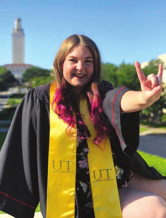 Cynthia Kulak will graduate from The University of Texas - Austin in the spring graduation service.