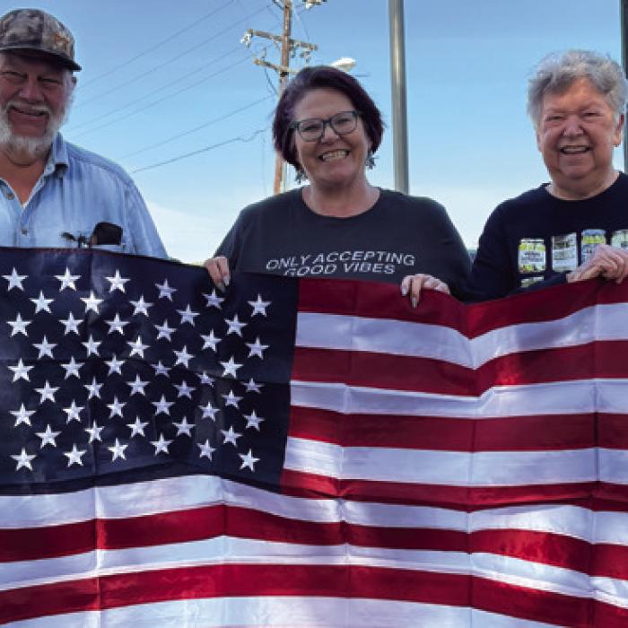 Hermann Sons Present New American Flag