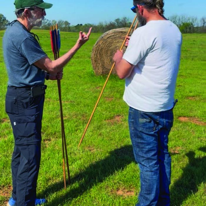 A fellow named John taught me how to use the atlatl for throwing spears. I think I could kill a deer with one, if I had to.