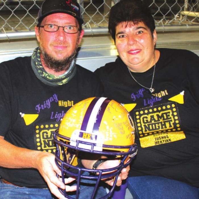 Signed Football Helmet Winners