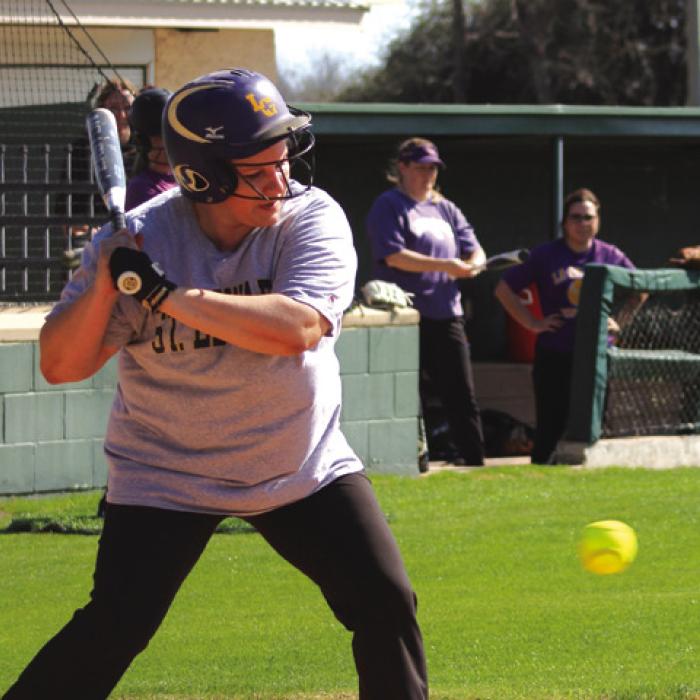 Lady Leopards Scrimmage Alumni in Softball