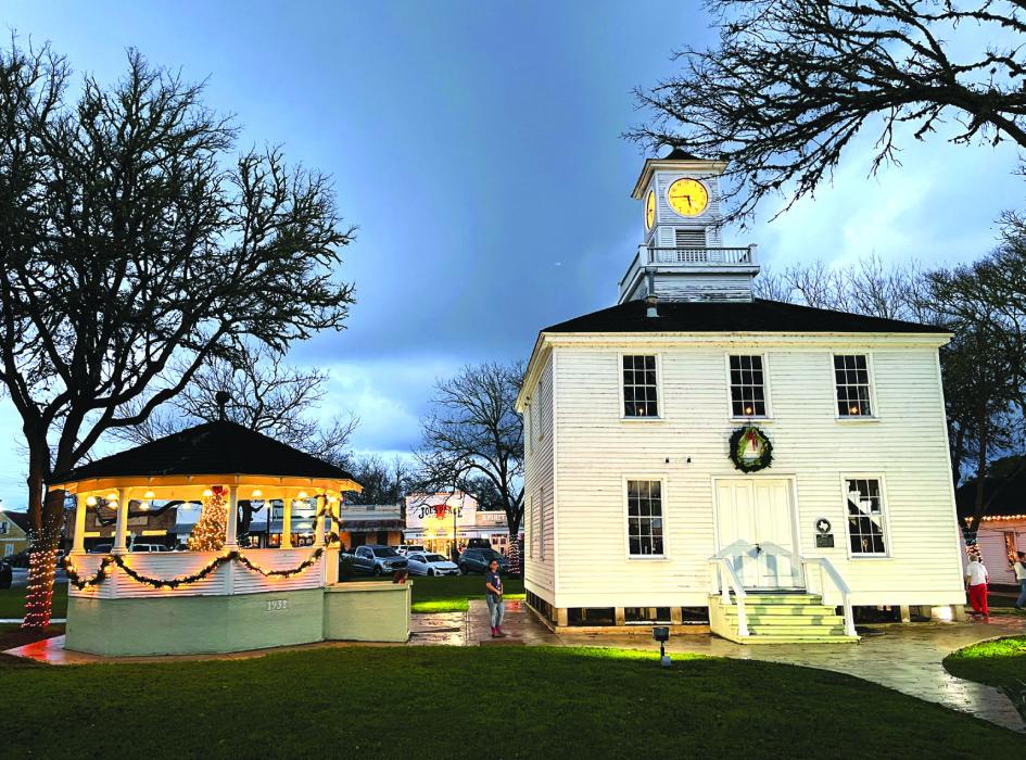Town Squares of Fayetteville, Round Top Could Be Christmas Cards