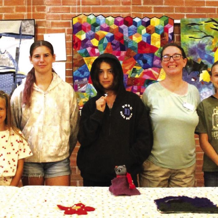 Pictured at the ARTS Needle Felting Camp were (from left) Isabella Matula, Lauren Lloyd, Makenna Emmel, Alice Schwanke, Keri Gabriele, Brylee Brugger, and Dorothy Schwanke