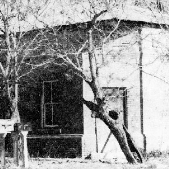 Ellinger State Bank, as pictured in Ellinger, Yesterday and Today by Ruby Martinek; copy in the Fayette Heritage Museum &amp; Archives.