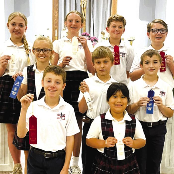 Demonstration Division: (front, from left) Brody Lewis, Rebeca Camacho, (middle) Penney Bartek, Kasen Zbranek, Gage Smrkovsky (back) Tenley Zbranek, Caroline Bartek, William Herzik and Patrick Taylor.