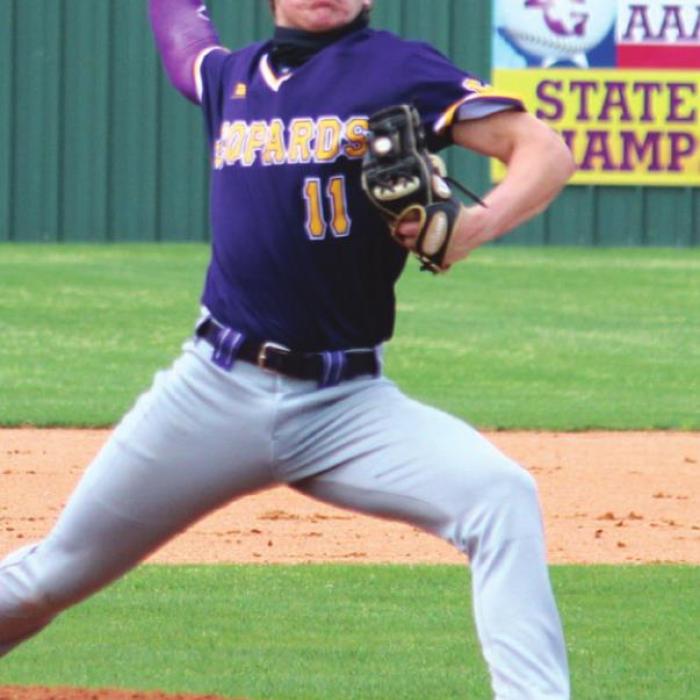 La Grange’s Kadyn Hall pitches against Sealy in the tourney opener Thursday, and first baseball Braeden Wilder snags a pick-off throw at first base in the same game. Photos by Jeff Wick