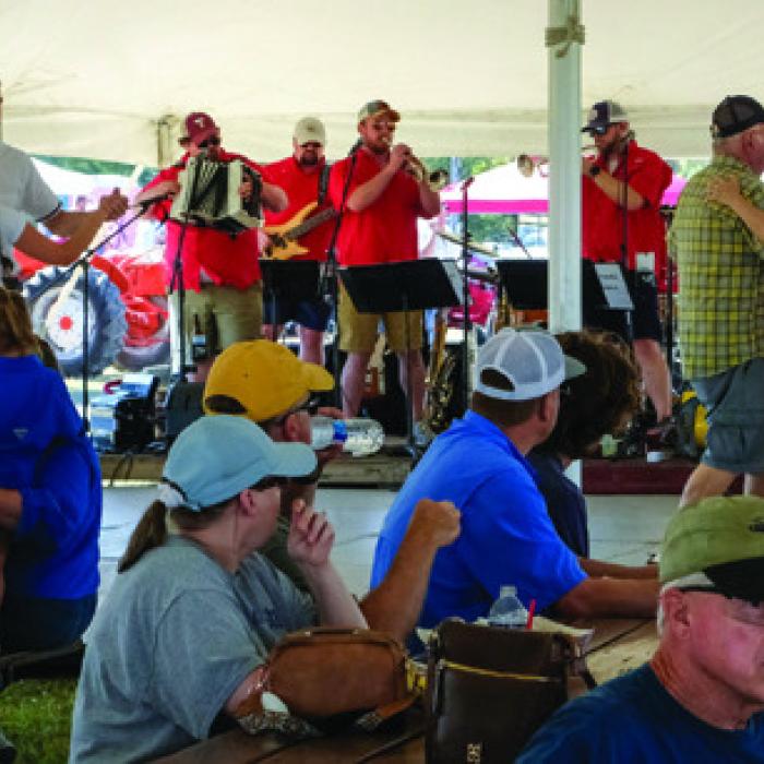 The Moravians performed during the day under the tent at the Czech Heritage Fest on Saturday. Photos by Andy Behlen