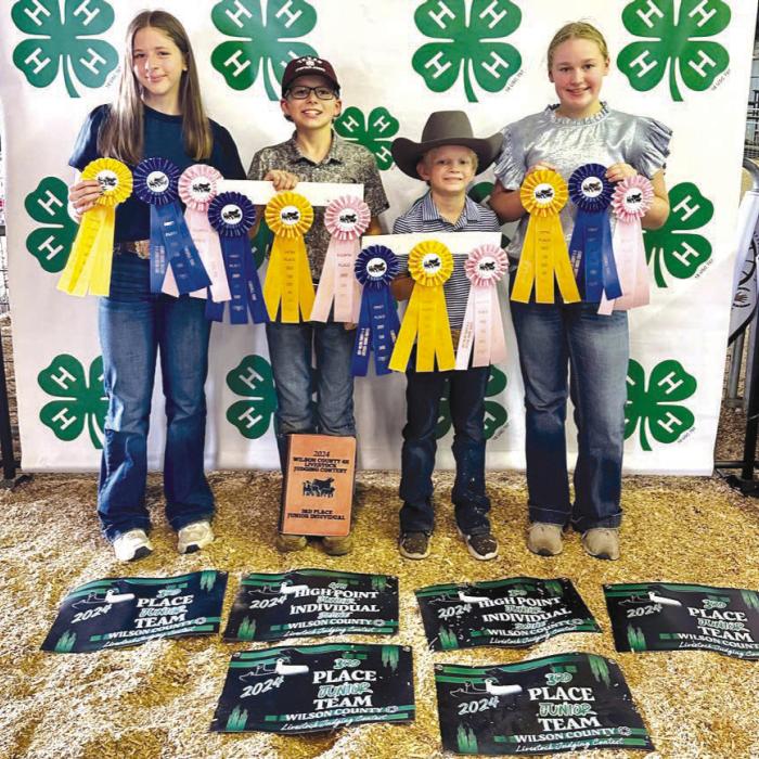 3rd Place Junior Team: Addison Berckenhoff, Tate Fritsch, Joe Carrales, and Julia Melton.