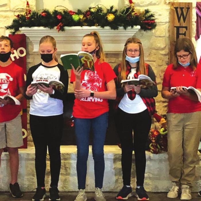 Youth Groups Go Christmas Caroling