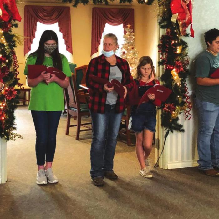 Youth Groups Go Christmas Caroling