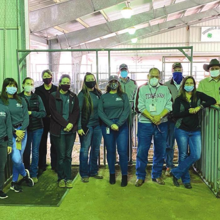 Members of the Texas A&amp;M Veterinary Emergency Team as well as members of the Fayette County Sheriff’s Office, the Texas Animal Health Commission, our Agrilife agents, and Gardenia Animal Shelter personnel met Wednesday to begin the process of developing an animal sheltering plan for Fayette County. They are pictured after taking a tour of the Wolters Park Complex in Schulenburg.