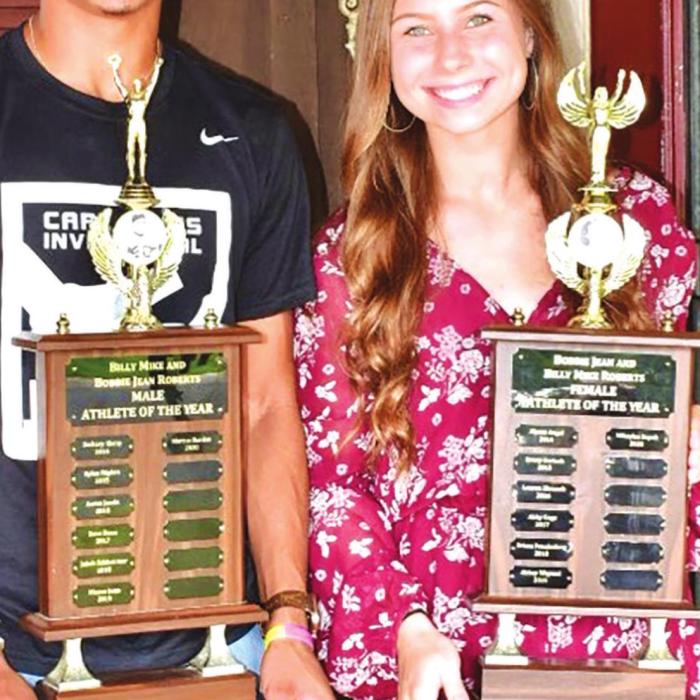 La Grange Athletes of the Year Presented with their Trophies