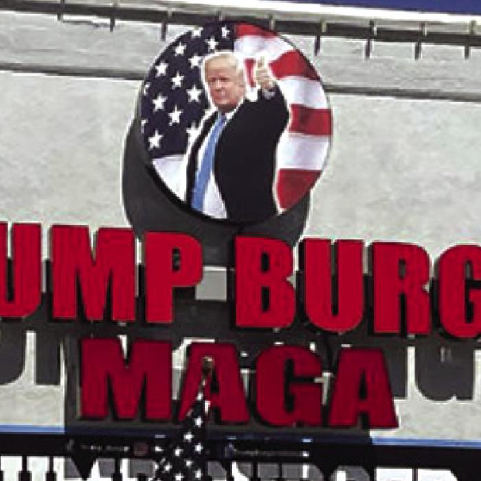 Trump Burger in Flatonia, opened at 110 W. North Main Street on Election Day, Nov. 5, 2024 but problems soon ensued. Record file photo
