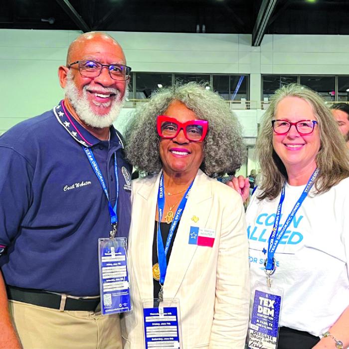Pictured from left: Cecil Webster, Marsha Webster, and Becky Schenker.