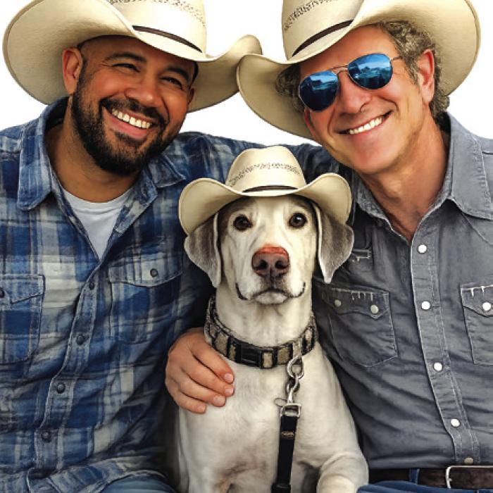 Left to right – Musician Joey McGee, Mystic the Dig, and “Padre” Bill Miller.