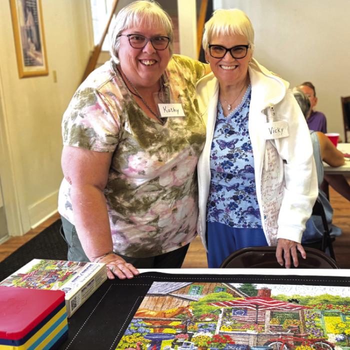 Another puzzle complete in Flatonia. Kathy Carpenter and Vickie Haidle along with other fitters worked diligently to finish this one.
