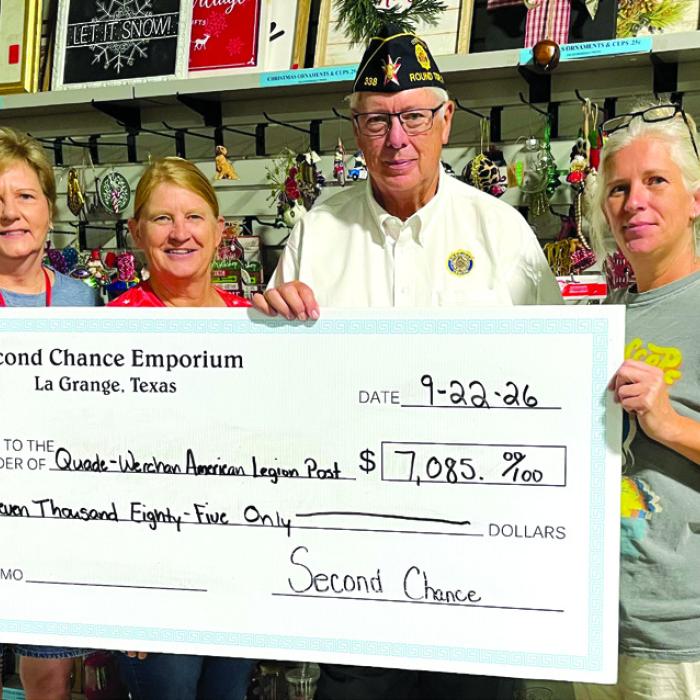 Second Chance Donates to Quade Werchan