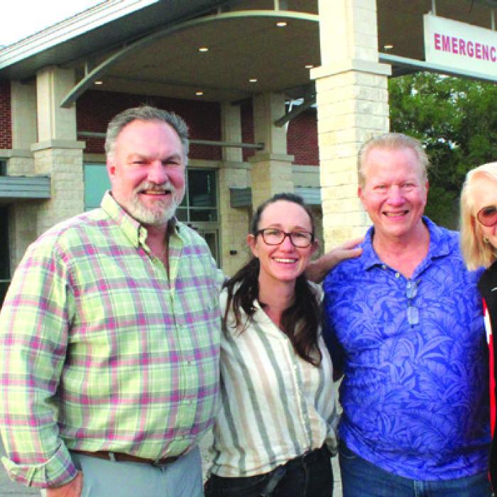 St. Mark’s Emergency room doctors pose outside the ER Thursday after the final closure. Left to right: Dr. Roger Willis, Dr. Jessica Rockwood, Dr. Charles Anderson and Dr. Allyson Borgstedte.