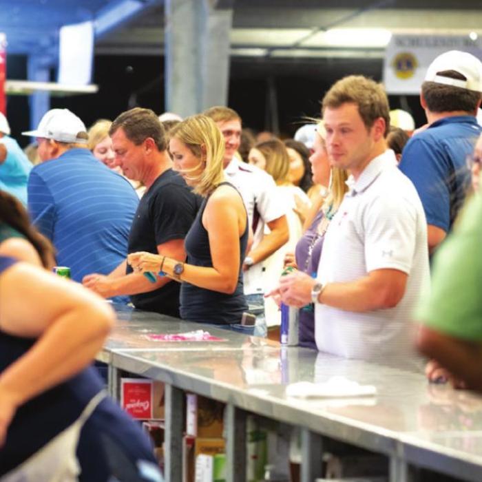 A view from the biergarten at the Schulenburg Festival in 2018. Record File Photo by Andy Behlen