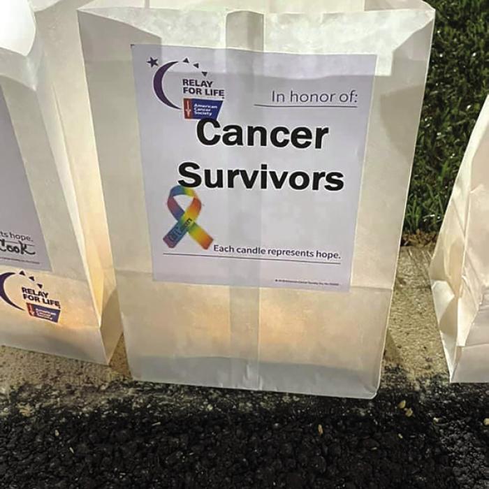 Luminaria bags are lit at every Relay for Life event in honor of this who have died from cancer and those still fighting it.